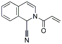 2-ACRYLOYL-1,2-DIHYDROISOQUINOLINE-1-CARBONITRILE 结构式