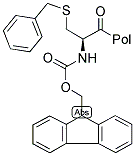 FMOC-CYS(BZL)-WANG RESIN 结构式