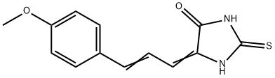 5-(3-(4-METHOXYPHENYL)PROP-2-ENYLIDENE)-2-THIOXOIMIDAZOLIDIN-4-ONE 结构式