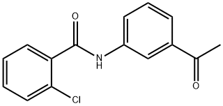 N-(3-乙酰基-苯基)-2-氯-苯甲酰胺 结构式