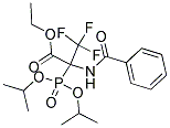 ETHYL 2-(BENZOYLAMINO)-2-(DIISOPROPOXYPHOSPHORYL)-3,3,3-TRIFLUOROPROPANOATE 结构式