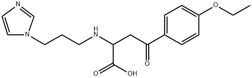 4-(4-ETHOXYPHENYL)-2-([3-(1H-IMIDAZOL-1-YL)PROPYL]AMINO)-4-OXOBUTANOIC ACID 结构式