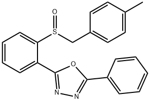 2-(2-[(4-METHYLBENZYL)SULFINYL]PHENYL)-5-PHENYL-1,3,4-OXADIAZOLE 结构式