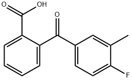 2-(4-FLUORO-3-METHYLBENZOYL)BENZOIC ACID 结构式