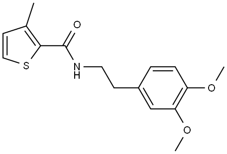 N-(2-(3,4-Dimethoxyphenyl)ethyl)(3-methyl(2-thienyl))formamide 结构式