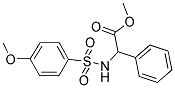 METHYL 2-([(4-METHOXYPHENYL)SULFONYL]AMINO)-2-PHENYLACETATE 结构式