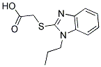 (1-PROPYL-1H-BENZOIMIDAZOL-2-YLSULFANYL)-ACETIC ACID 结构式