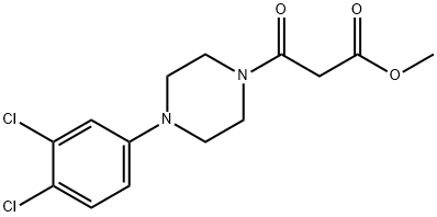 METHYL 3-[4-(3,4-DICHLOROPHENYL)PIPERAZINO]-3-OXOPROPANOATE 结构式