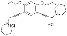 1,1'-(3,3'-(4,6-DIPROPOXY-1,3-PHENYLENE)BIS(PROP-2-YNE-3,1-DIYL))DIPIPERIDINE DIHYDROCHLORIDE 结构式