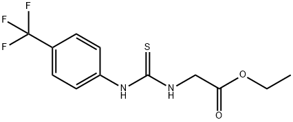 ETHYL 2-(([4-(TRIFLUOROMETHYL)ANILINO]CARBOTHIOYL)AMINO)ACETATE 结构式