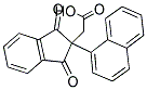 [2-(1-NAPHTHYL)-1,3-DIOXO-2,3-DIHYDRO-1H-INDEN-2-YL]ACETIC ACID 结构式