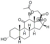 5-BETA-PREGNAN-12-ALPHA-BROMO-16,17-EPOXY-3-ALPHA, 21-DIOL-11,20-DIONE 21-ACETATE 结构式