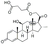 1,4-PREGNADIEN-11-BETA, 21-DIOL-3,20-DIONE 21-HEMISUCCINATE 结构式