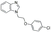 1-[2-(4-CHLOROPHENOXY)ETHYL]-1H-BENZIMIDAZOLE 结构式