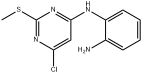 N-(2-AMINOPHENYL)-N-[6-CHLORO-2-(METHYLSULFANYL)-4-PYRIMIDINYL]AMINE 结构式