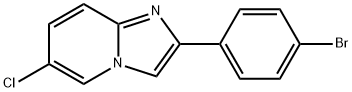 2-(4-溴苯基)-6-氯咪唑并[1,2-A]吡啶 结构式