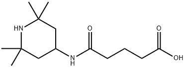 5-OXO-5-[(2,2,6,6-TETRAMETHYLPIPERIDIN-4-YL)AMINO]PENTANOIC ACID 结构式