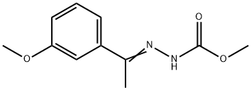 METHYL 2-[1-(3-METHOXYPHENYL)ETHYLIDENE]-1-HYDRAZINECARBOXYLATE 结构式