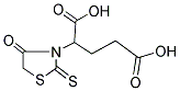 2-(4-OXO-2-THIOXO-1,3-THIAZOLIDIN-3-YL)PENTANEDIOIC ACID 结构式