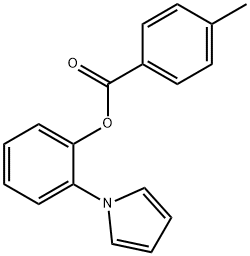 2-(1H-PYRROL-1-YL)PHENYL 4-METHYLBENZENECARBOXYLATE 结构式