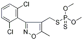 S-([3-(2,6-Dichlorophenyl)-5-methylisoxazol-4-yl]methyl) O,O-dimethyl phosphodithioate 结构式