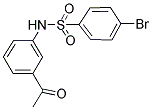 N-(3-ACETYLPHENYL)-4-BROMOBENZENESULFONAMIDE 结构式