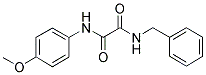 N1-BENZYL-N2-(4-METHOXYPHENYL)ETHANEDIAMIDE 结构式