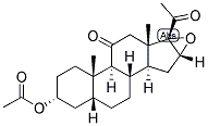 5-BETA-PREGNAN-16,17-EPOXY-3-ALPHA-OL-11,20-DIONE ACETATE 结构式