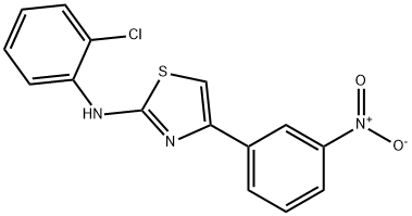 (2-CHLOROPHENYL)(4-(3-NITROPHENYL)(2,5-THIAZOLYL))AMINE 结构式