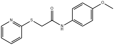 N-(4-METHOXYPHENYL)-2-(2-PYRIDINYLSULFANYL)ACETAMIDE 结构式