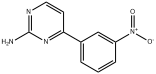 4-(3-硝基苯基)嘧啶-2-胺 结构式