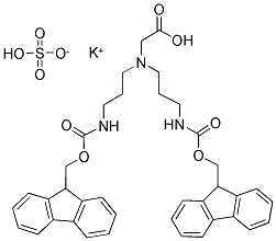 N,N-BIS(N'-FMOC-3-AMINOPROPYL)-GLYCINE POTASSIUM HEMISULFATE 结构式