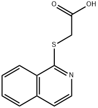 2-(异喹啉-1-基硫烷基)乙酸 结构式