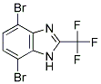 4,7-DIBROMO-2-(TRIFLUOROMETHYL)-1H-BENZIMIDAZOLE 结构式