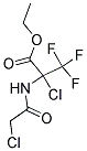 ETHYL 2-CHLORO-2-[(2-CHLOROACETYL)AMINO]-3,3,3-TRIFLUOROPROPANOATE 结构式