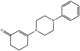 3-(4-PHENYLPIPERAZINYL)CYCLOHEX-2-EN-1-ONE 结构式