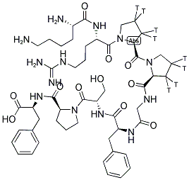 KALLIDIN, (DES-10-ARG) [3,4-PROLYL-3,4-3H(N)]- 结构式