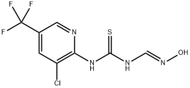 N-[3-CHLORO-5-(TRIFLUOROMETHYL)-2-PYRIDINYL]-N'-[(HYDROXYAMINO)METHYLENE]THIOUREA 结构式