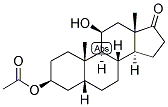 5-BETA-ANDROSTAN-3-BETA, 11-BETA-DIOL-17-ONE-3-ACETATE 结构式