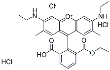 6-CARBOXYRHODAMINE 6G, HYDROCHLORIDE 结构式