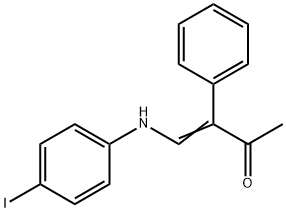 4-(4-IODOANILINO)-3-PHENYL-3-BUTEN-2-ONE 结构式