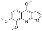 4,7,8-TRIMETHOXY-FURO[2,3-B]QUINOLINE 结构式