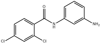 N-(3-氨基苯基)-2,4-二氯-苯甲酰胺 结构式