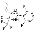 ETHYL 2-CHLORO-2-[(2,6-DIFLUOROBENZOYL)AMINO]-3,3,3-TRIFLUOROPROPANOATE 结构式