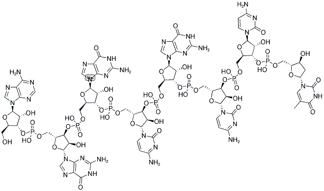 Aggcgcct, 5'-non-phosphorylated 结构式