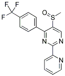 5-(METHYLSULPHINYL)-2-(PYRIDIN-2-YL)-4-[4-(TRIFLUOROMETHYL)PHENYL]PYRIMIDINE 结构式