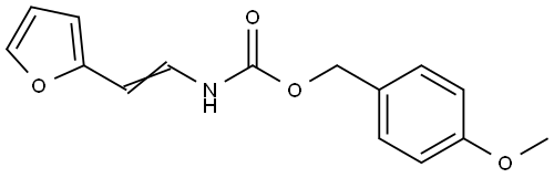4-Methoxybenzyl N-[2-(2-furyl)vinyl]carbamate 结构式