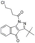 3-(TERT-BUTYL)-1-(4-CHLOROBUTANOYL)INDENO[2,3-D]PYRAZOL-4-ONE 结构式