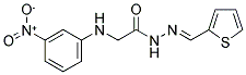 2-(3-NITROANILINO)-N'-(2-THIENYLMETHYLENE)ACETOHYDRAZIDE 结构式