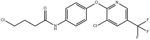 4-CHLORO-N-(4-[[3-CHLORO-5-(TRIFLUOROMETHYL)-2-PYRIDINYL]OXY]PHENYL)BUTANAMIDE 结构式